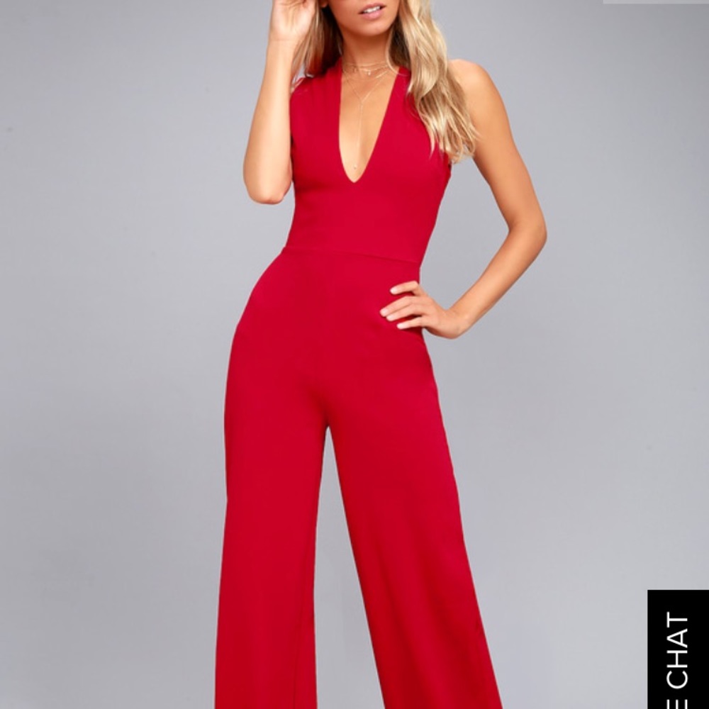 LULUS RED BRAND NEW XS JUMPSUIT